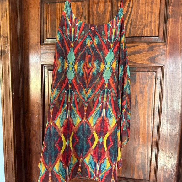 Alice + Olivia Tribal Print Jeans Tank Dress – Size Small - Picture 2 of 4